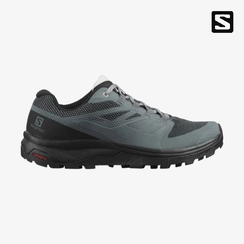 Salomon Outline GTX Women's Hiking Shoes Black / Dark Grey | CA 67J95